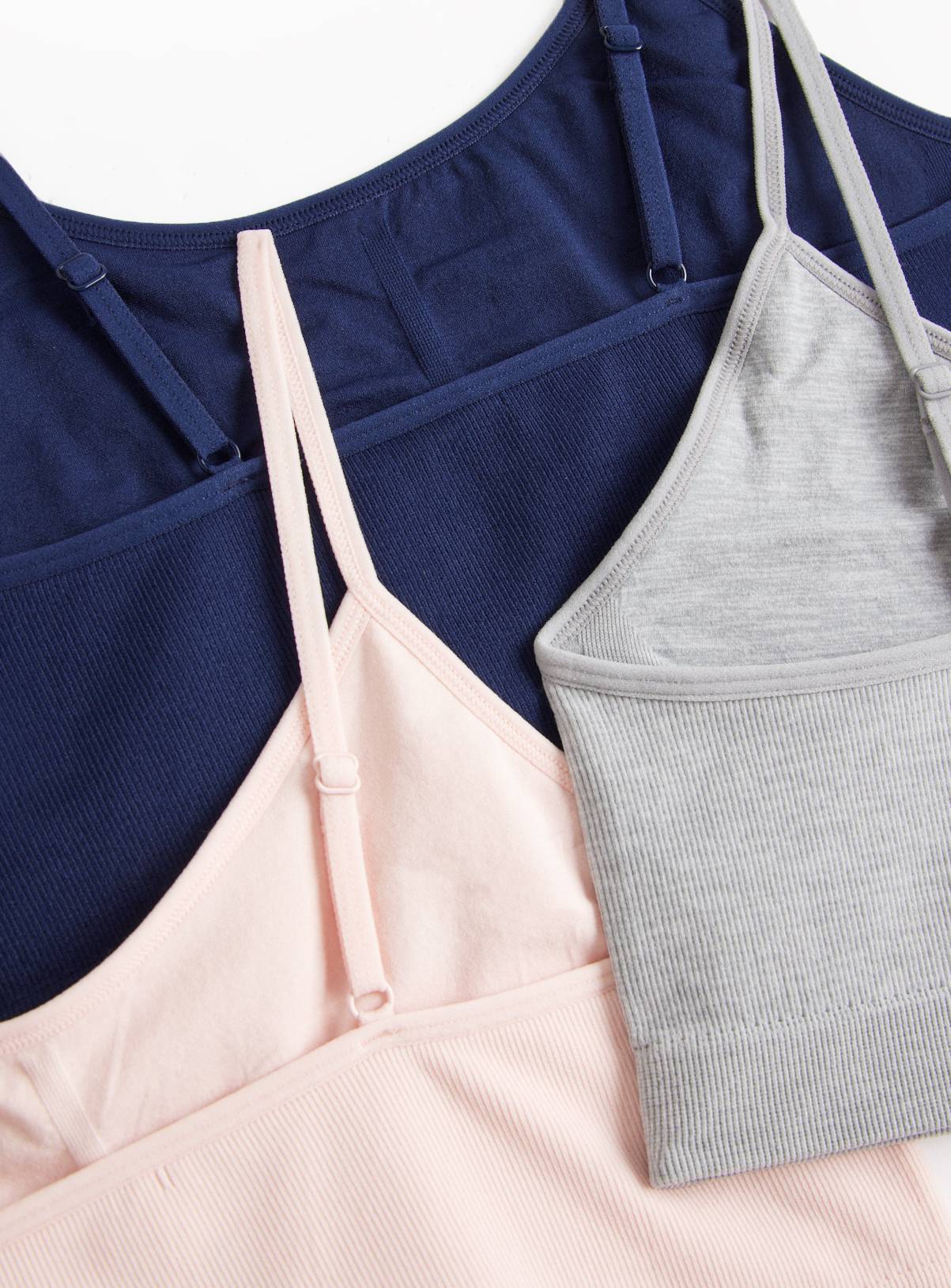 Seamfree Ribbed Crop Top 3 Pack M - Image 3